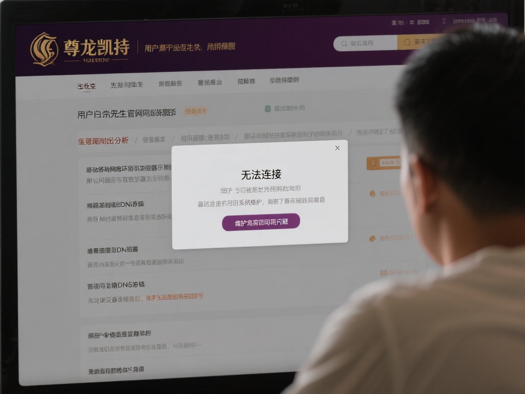 尊龙凯时官网疑无法访问：系统维护或网络故障解析