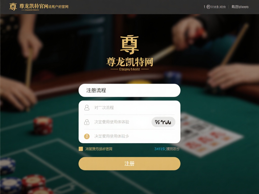 对于初次接触尊龙凯时官网的用户而言，注册流程是决定