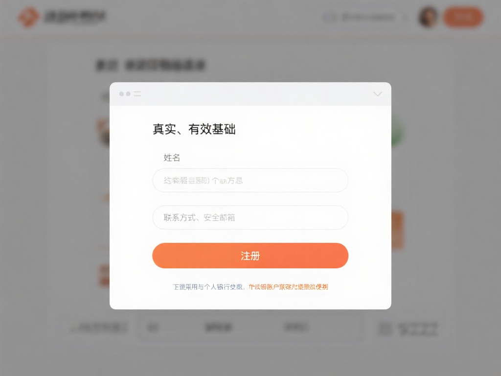 点击注册按钮后，页面会弹出注册窗口。这时需要您输入